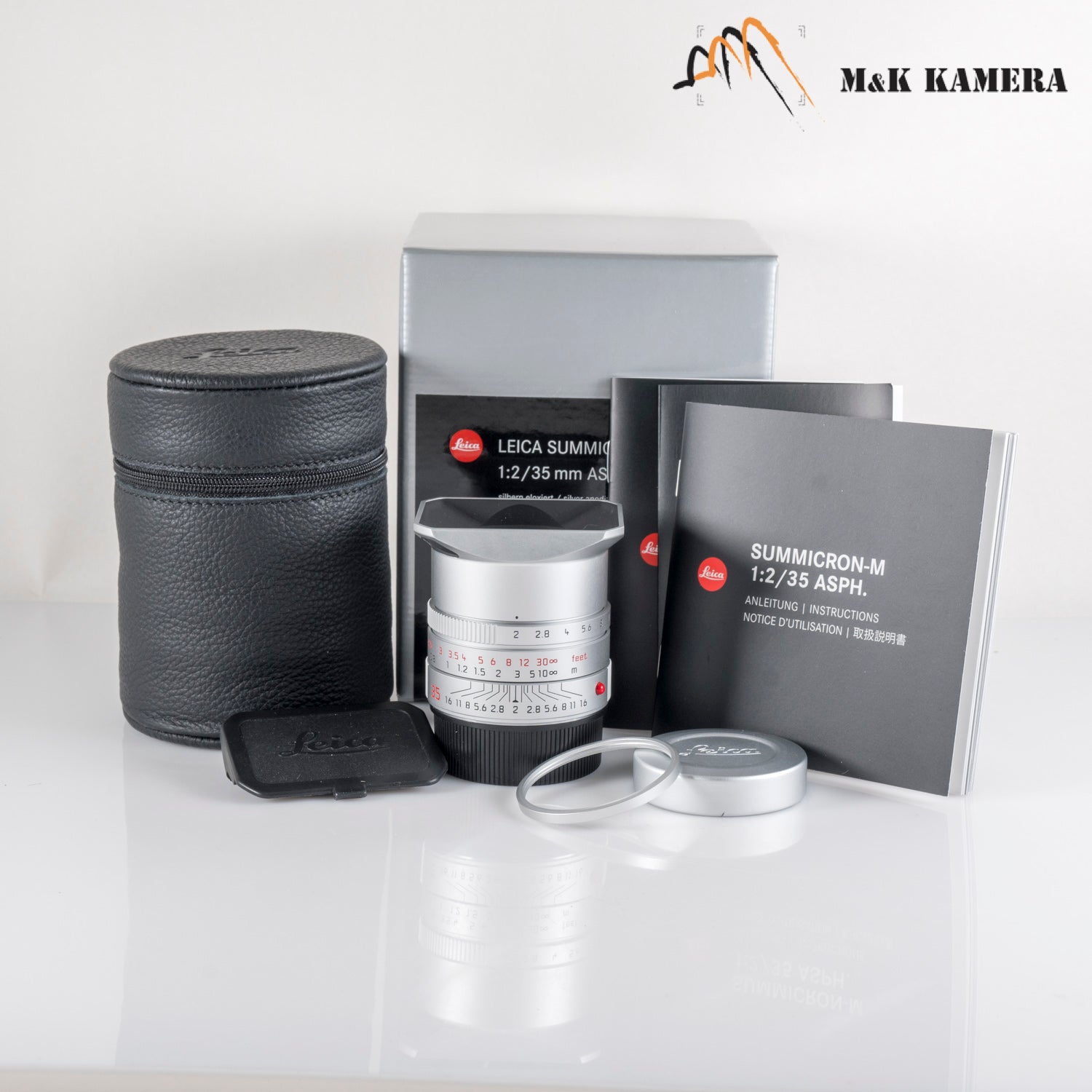 Leica Summicron-M 35mm/F2.0 ASPH V2 Silver Lens Germany 11674