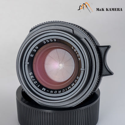 Leica Summicron-M 35mm/F2.0 Ver.4 7 Elements Black Lens Yr.1991 Germany 11310 #12163