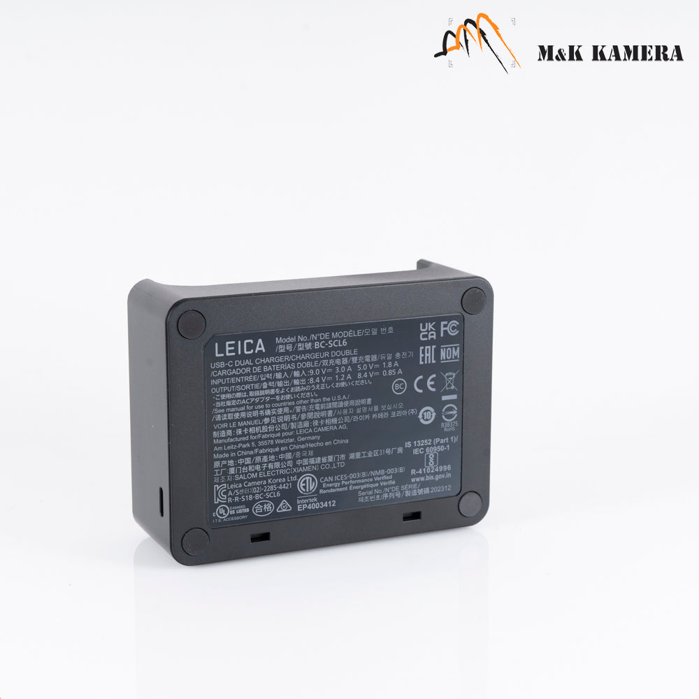 Brand New Leica USB-C Dual Charger BC-SCL6 for SL3 #16059 – M&K Kamera