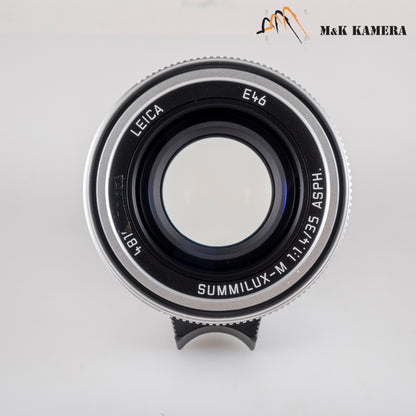 Leica Summilux-M 35mm/F1.4 E46 ASPH/ FLE II Silver Lens Germany 11727 #88912
