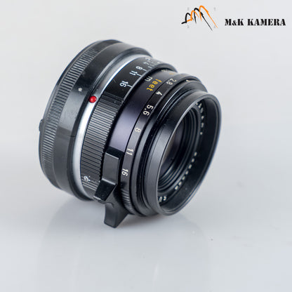 LEITZ Leica Summicron-M 35mm/F2.0 E39 6E/ Elements Lens Yr.1977 Canada #23914