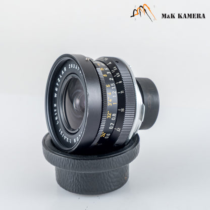 LEITZ Leica Super-Angulon M 21mm/F3.4 Ser.VII Black Lens Yr.1977 Germany #23898