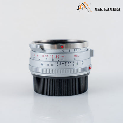 Leica Summilux-M 35mm/F1.4 E46 Steel Rim 2022 Silver Lens Germany 11301 #23977