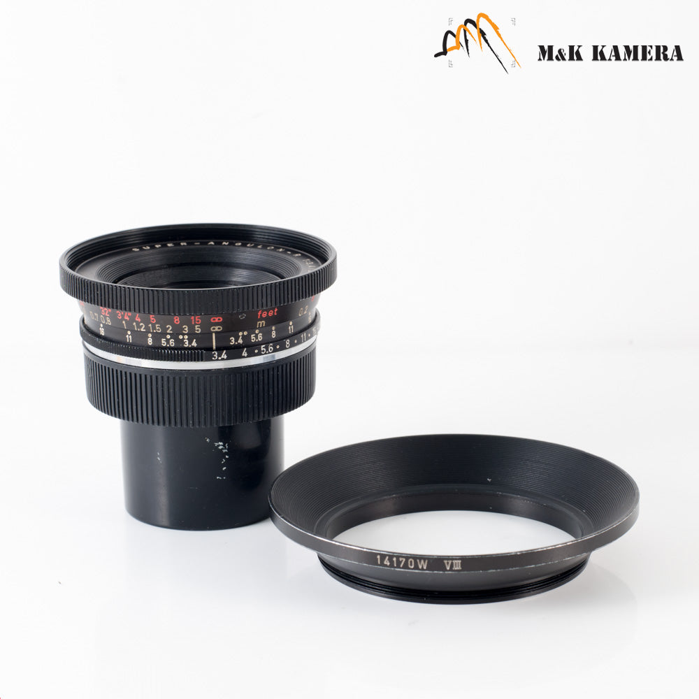 LEITZ Leica Super-Angulon-R 21mm/F3.4 Ser.8 Lens Yr.1964 Germany #86626