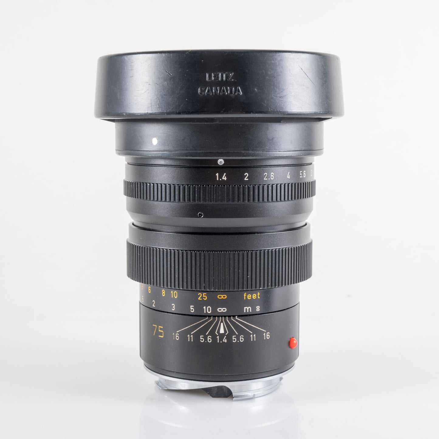 LEITZ Leica Summilux-M 75mm/F1.4 Ver.I Lens Yr.1981 Canada 11814 #23820