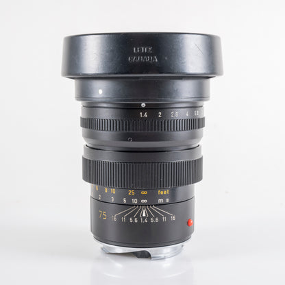 LEITZ Leica Summilux-M 75mm/F1.4 Ver.I Lens Yr.1981 Canada 11814 #23820