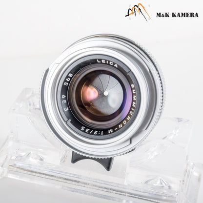 Leica Summicron-M 35mm/F2.0 Ver.4 7 Elements Rare Silver Lens Yr.1995 Germany 11311 #88694
