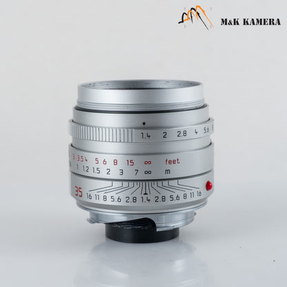 Leica Summilux-M 35mm/F1.4 ASPH/ FLE Silver Lens Germany 11675 #12097
