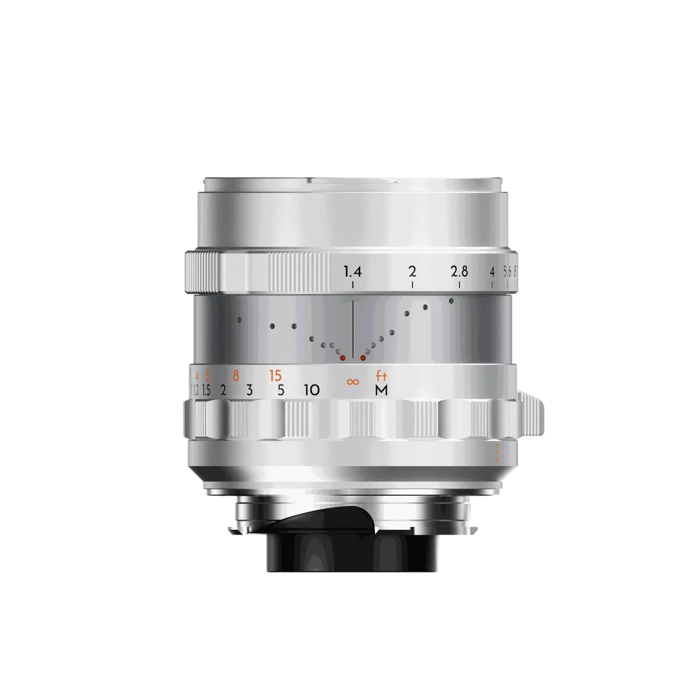 Thypoch Simera 28mm f/1.4 Silver Lens Focus-Tab Version for Leica M Mount