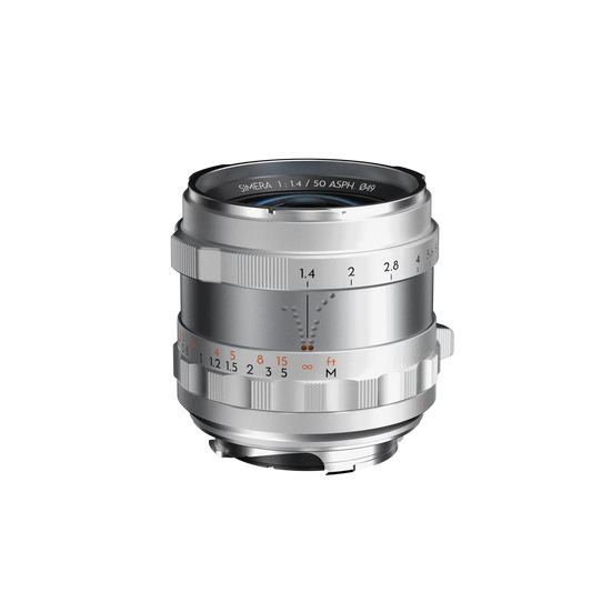 Thypoch Simera 50mm F1.4 ASPH Silver M-Mount MF Full Frame Lens