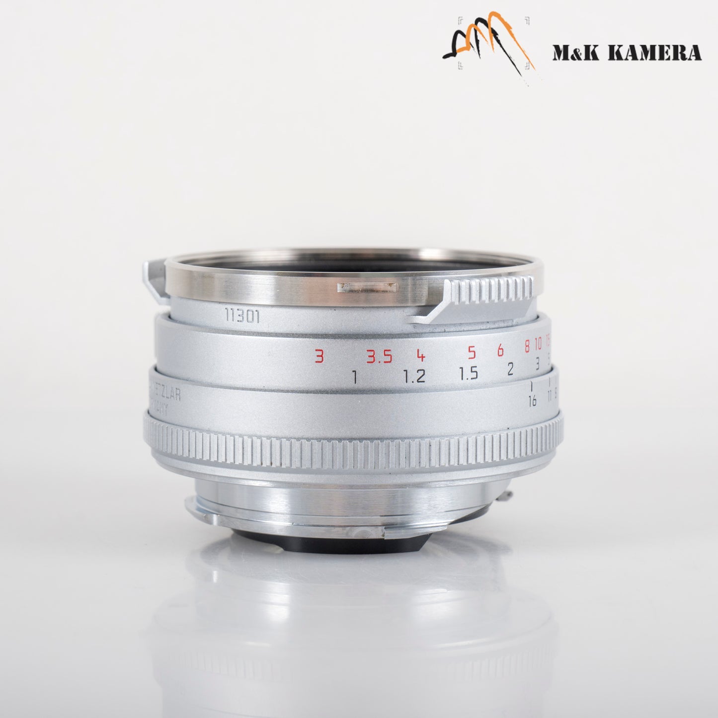 Leica Summilux-M 35mm/F1.4 E46 Steel Rim 2022 Silver Lens Germany 11301 #23870
