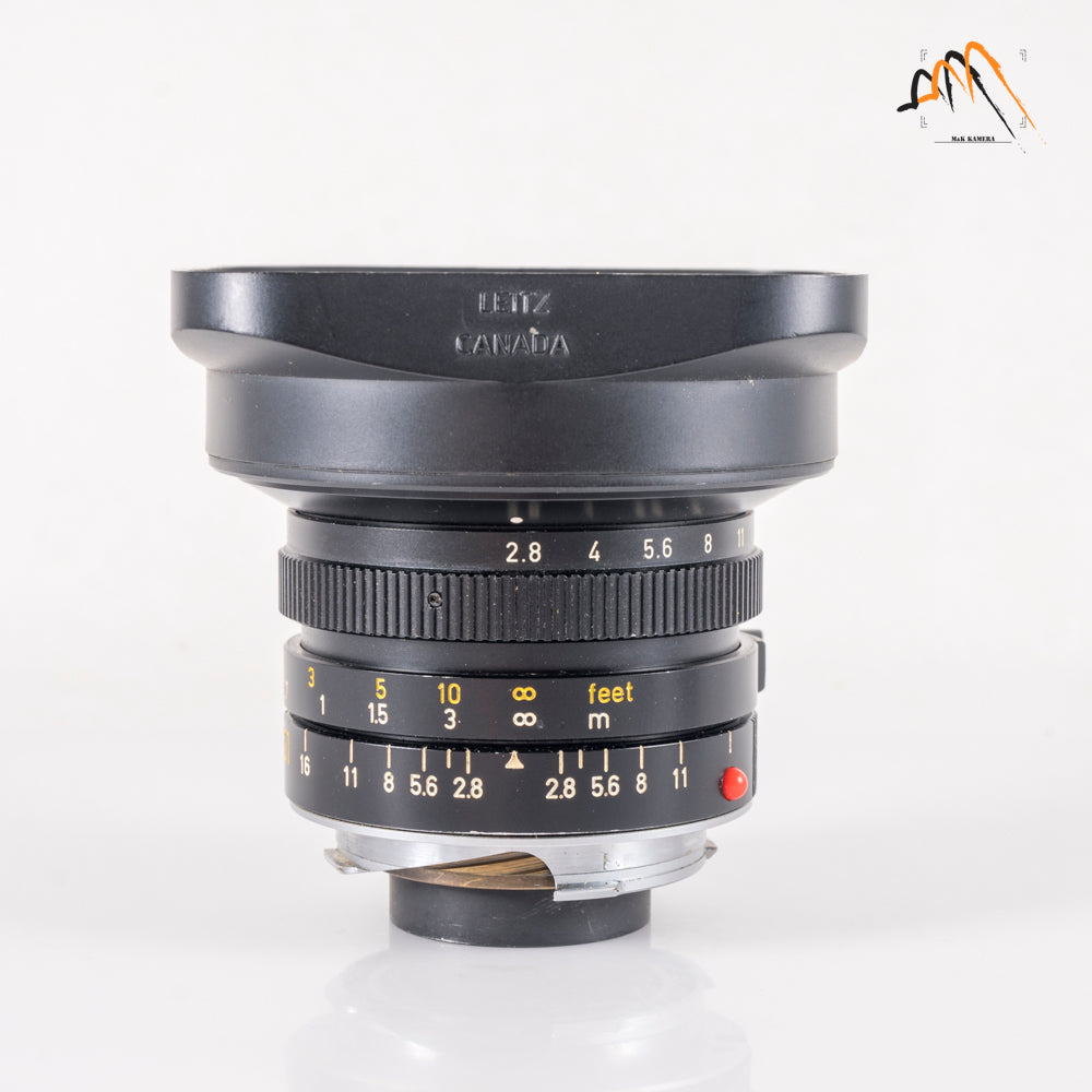 LEITZ Leica Elmarit M 21mm/F2.8 E60 Pre-A Black Lens Yr.1983