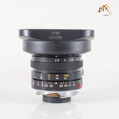 LEITZ Leica Elmarit M 21mm/F2.8 E60 Pre-A Black Lens Yr.1983 Canada #11370