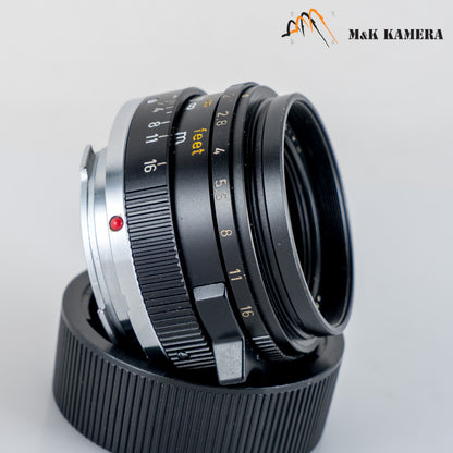 LEITZ Leica Summicron-M 35mm/F2.0 E39 6E/ Elements Lens Yr.1974 Canada #23942