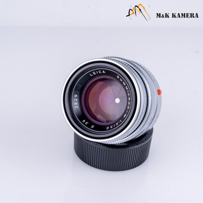 Leica Summicron-M 50mm/F2.0 V Silver Lens Yr.1998 Germany 11816 #22801