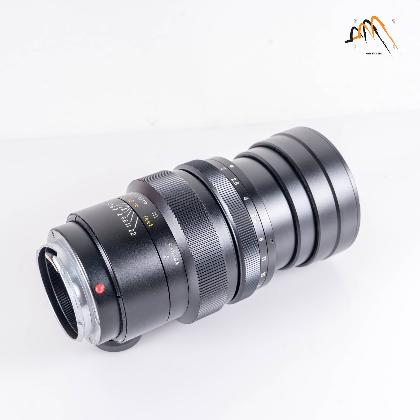 LEITZ Leica Summicron M 90mm/F2.0 Ver.I V.1 Black Lens Yr.1973 Canada #23460