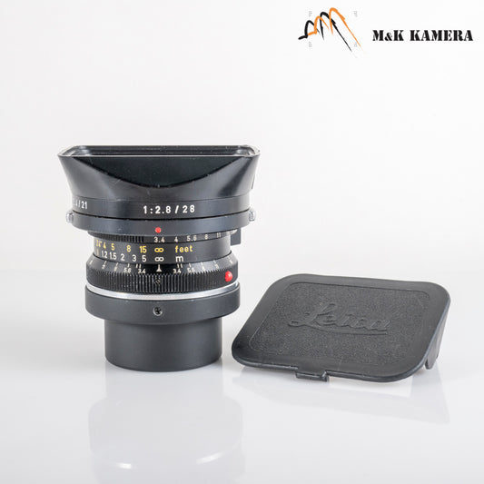 LEITZ Leica Super-Angulon M 21mm/F3.4 Ser.VII Black Lens Yr.1971 Germany #23862