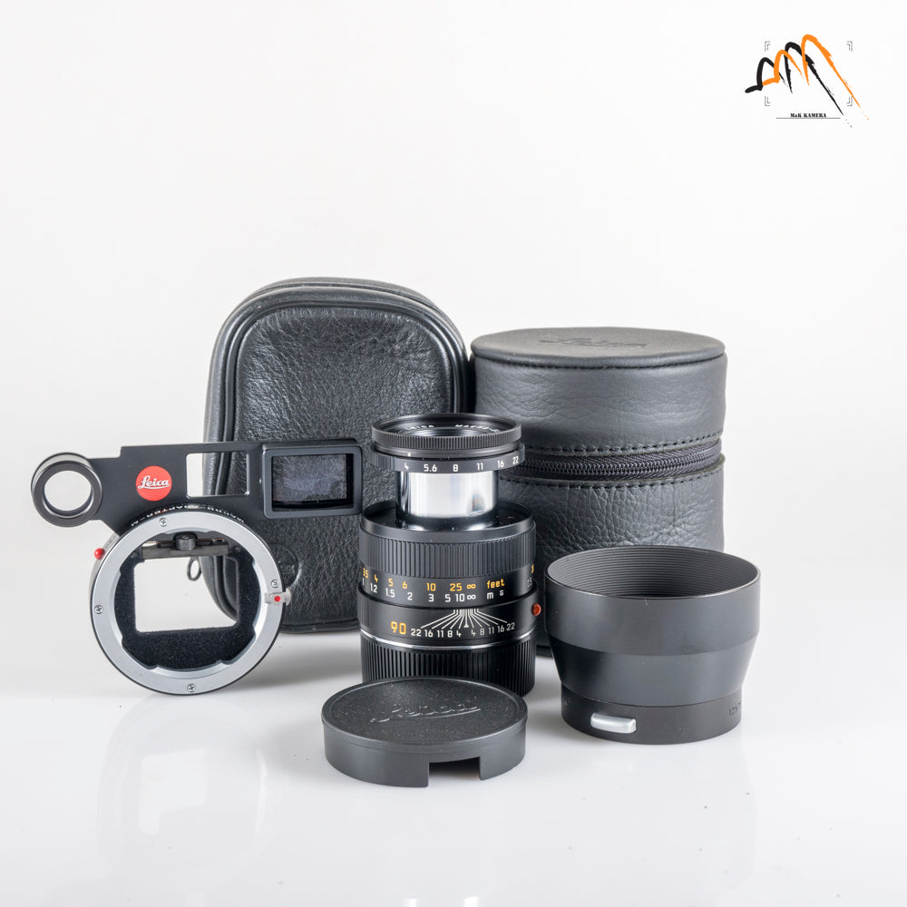 Leica Macro-Elmar-M 90mm/F4.0 Black with goggle 14409 11633 #11810