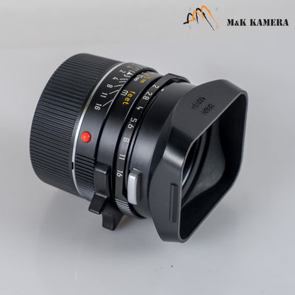 Leica Summicron-M 35mm/F2.0 Ver.4 7 Elements Black Lens Yr.1991 Germany 11310 #12163