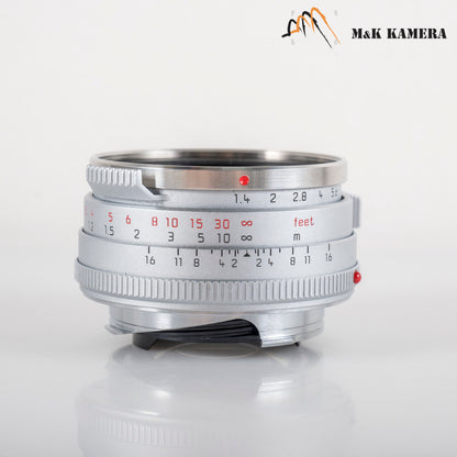 Leica Summilux-M 35mm/F1.4 E46 Steel Rim 2022 Silver Lens Germany 11301 #23870