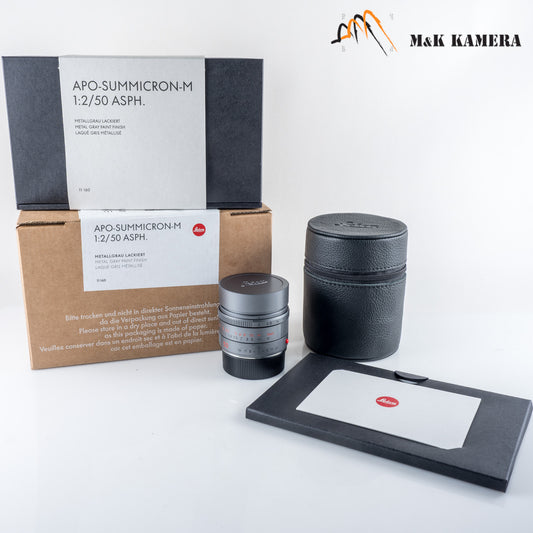 Brand New Leica APO-Summicron-M 50mm/F2.0 E39 Metal Gray Lens Germany 11160 #11160