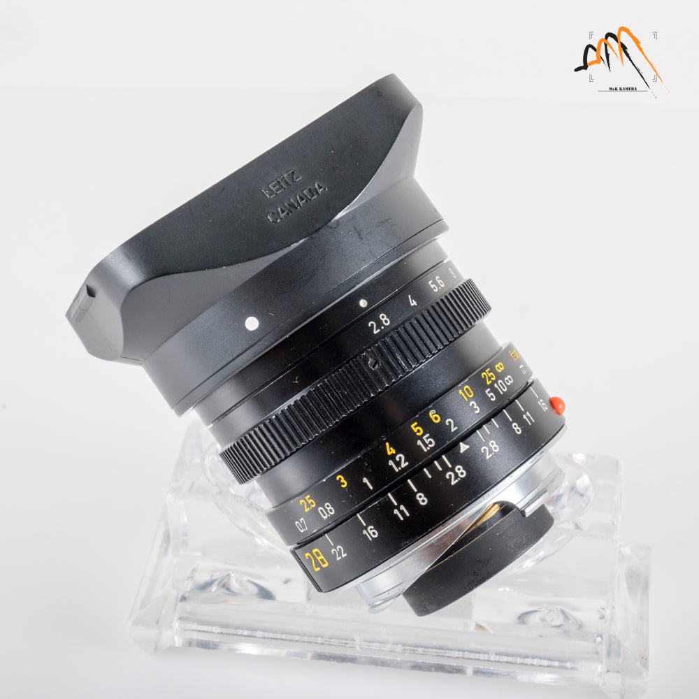 LEITZ Leica Elmarit-M 28mm/F2.8 Ver.III Lens Yr.1982 Canada 11804 #23786