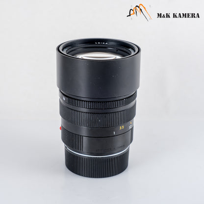 Leica Summicron-M 90mm/F2.0 E49 Rare Black Lens Yr.1992 Canada #24044