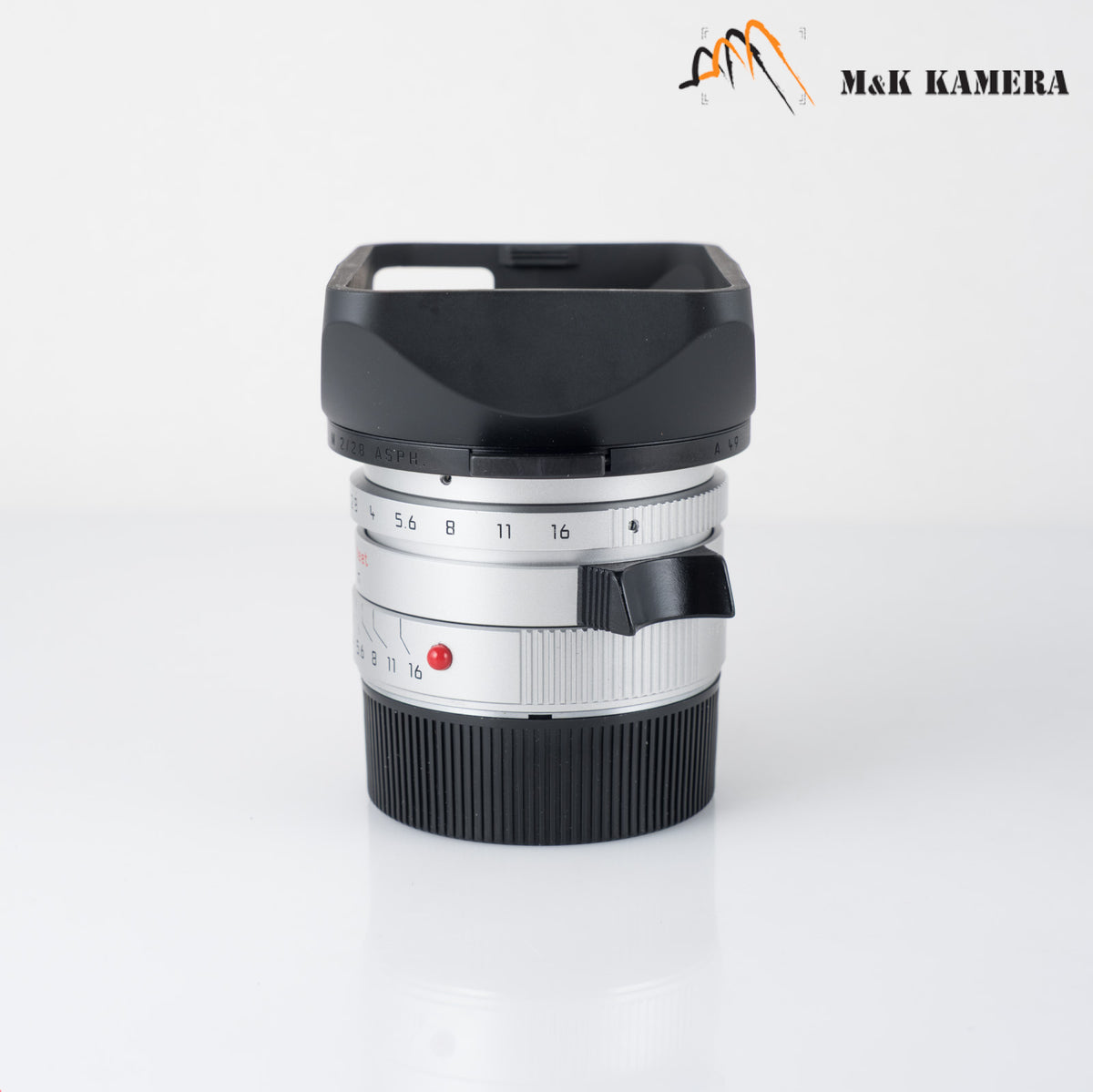 Leica Summicron-M 28mm/F2.0 ASPH/ Rare Silver Lens Yr.2008 Germany 11661 #88929