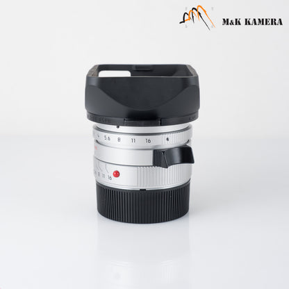 Leica Summicron-M 28mm/F2.0 ASPH/ Rare Silver Lens Yr.2008 Germany 11661 #88929
