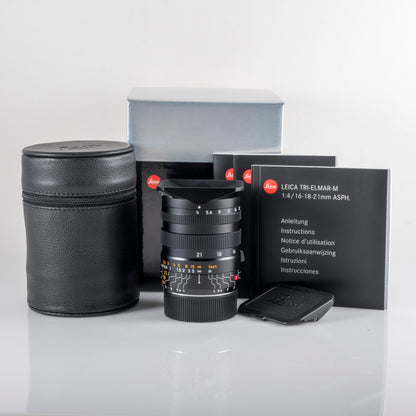 Leica Tri-Elmar-M 16-18-21mm/F4.0 ASPH Boxed 11626 #88683