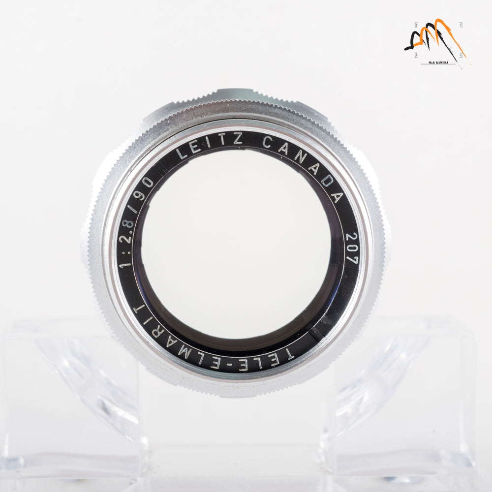 LEITZ Leica Tele-Elmarit M 90mm/F2.8 Ver.I V.1/ Fat Silver Lens Yr.1964 Canada #11607