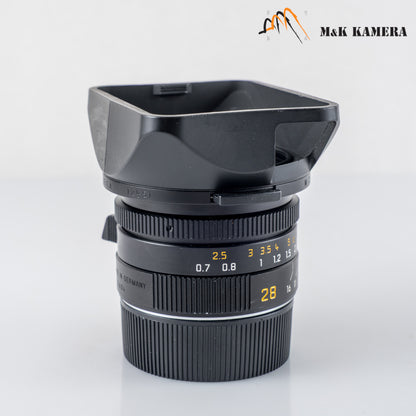 Leica Summicron-M 28mm/F2.0 ASPH Black Lens Yr.2001 Germany 11604 #24021