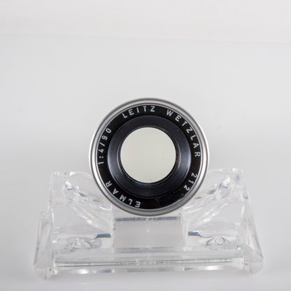 LEITZ Leica Elmar M 90mm/F4.0 Silver Lens Yr.1965 Germany #23857