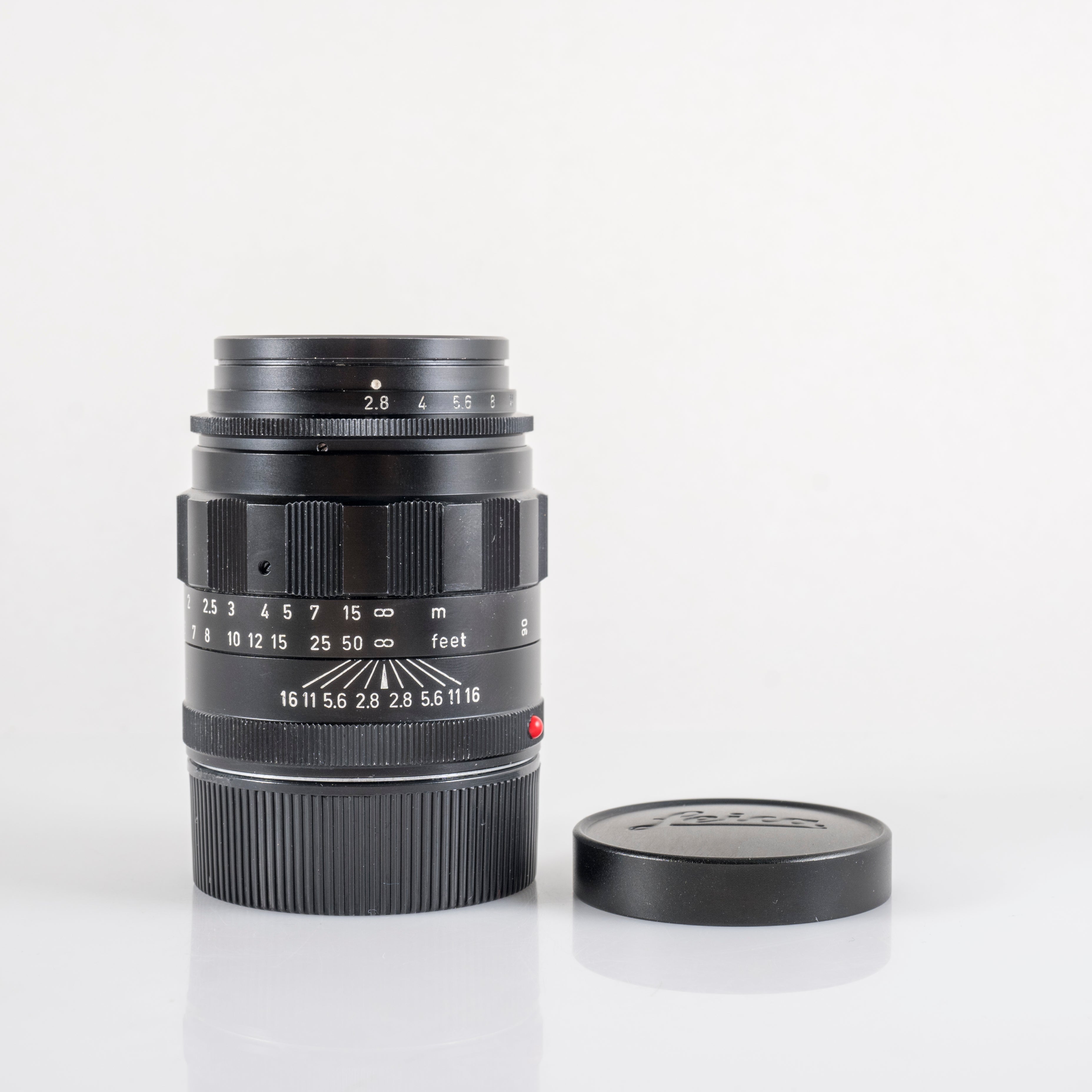 LEITZ Leica Tele-Elmarit M 90mm/F2.8 Ver.I V.1/ Fat Black Lens Yr