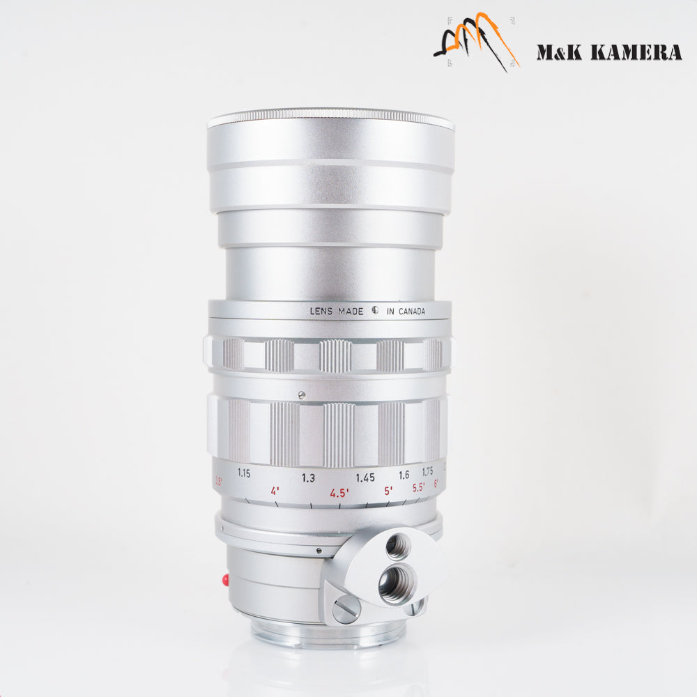 LEITZ Leica Summicron M 90mm/F2.0 Ver.I V.1 Silver Lens Yr.1960 Canada #10411