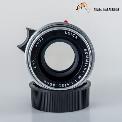 Leica Summilux-M 35mm/F1.4 ASPH/ FLE Silver Lens Germany 11675 #12110