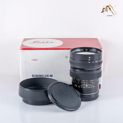 LEITZ Leica Summilux-M 75mm/F1.4 Ver.I Lens Yr.1980 Canada 11814 #11559