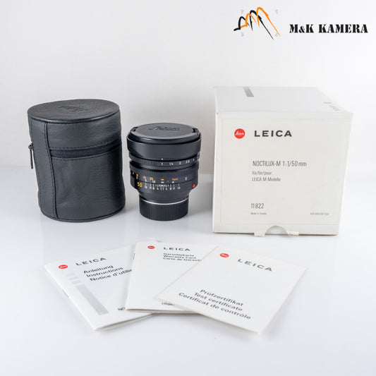 Leica Noctilux-M 50mm/F1.0 E60 V4 Ver.IV Lens Yr.2001 Canada 11822 #12128