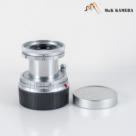 LEITZ Leica Elmar M 50mm/F2.8 Ver.I Silver Lens Yr.1958 Germany #11474