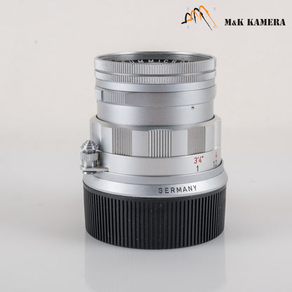 LEITZ Leica Summicron M 50mm/F2.0 Rigid V2 Ver.II Lens Yr.1962 Germany #23551