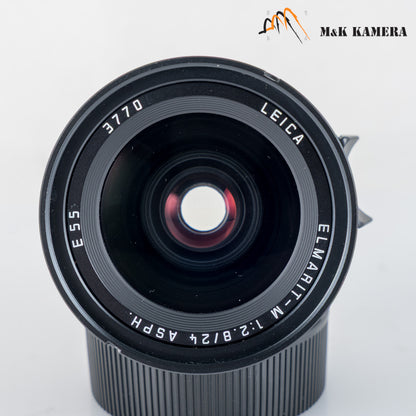 Leica Elmarit-M 24mm/F2.8 ASPH Black Lens Yr.1996 Germany 11878 #23941