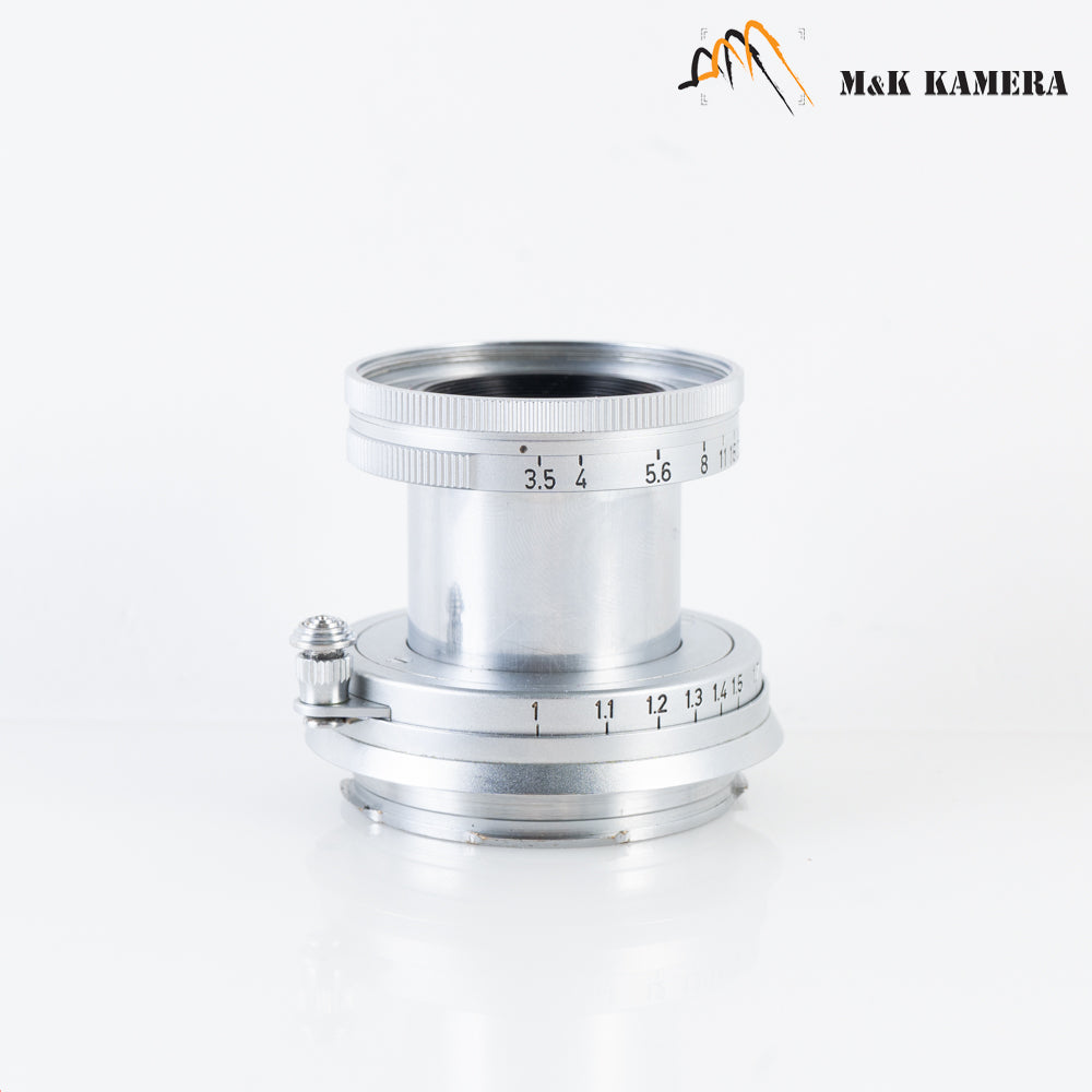 LEITZ Leica Elmar M 50mm/F3.5 E39 Silver Lens Yr.1954 Germany #87875
