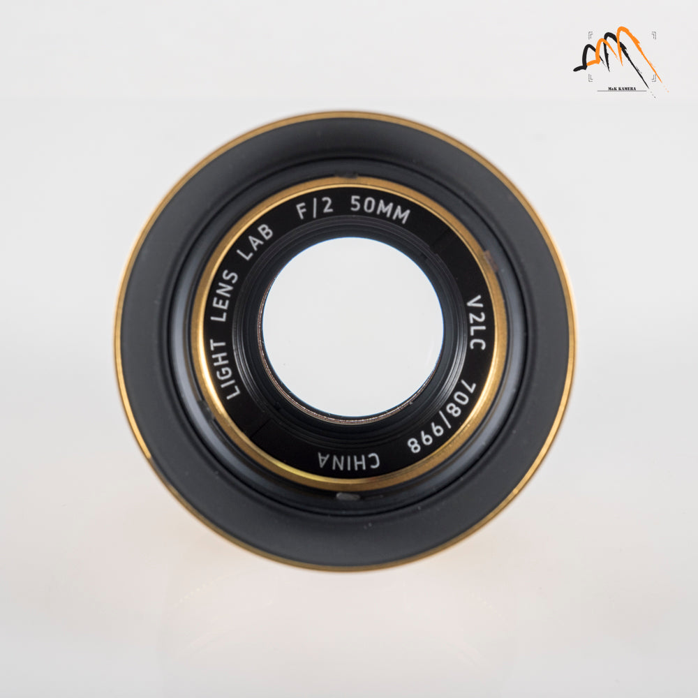 LIGHT LENS LAB V2LC-M 50mm/F2 Gold Lens China #88658