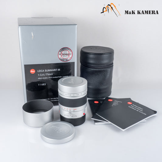 Leica Summarit-M 75mm/F2.4 Silver Lens Germany 11683 #12160