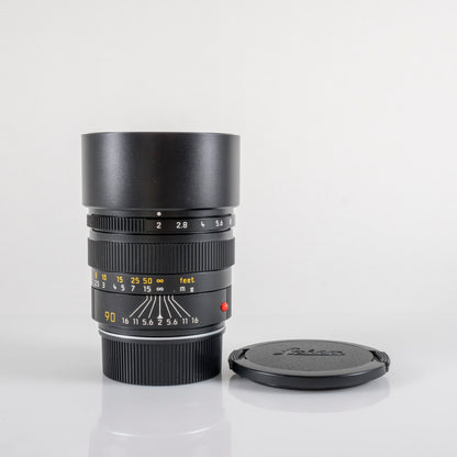 Leica Summicron-M 90mm/F2.0 E55 Pre-Asph/ Ver.II Black Lens Yr.1991 Canada 11136 #23817