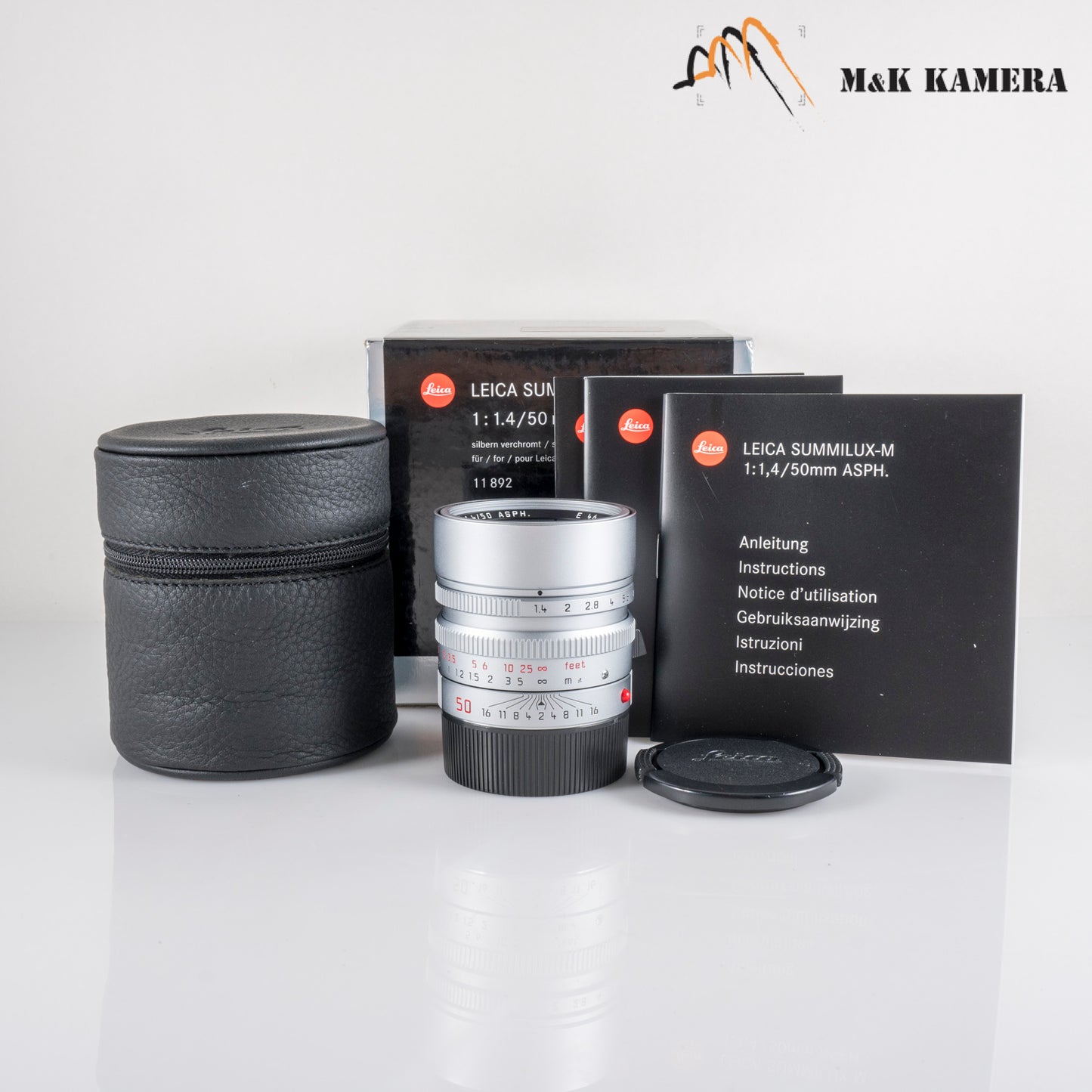 Leica Summilux-M 50mm/F1.4 E46 ASPH Silver Lens Germany 11892 #23887