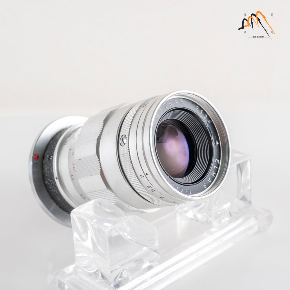 LEITZ Leica Elmar M 90mm/F4.0 E39 Ver.II V2/ 3 Elements Silver Lens Yr.1965 Germany 11830 #11546