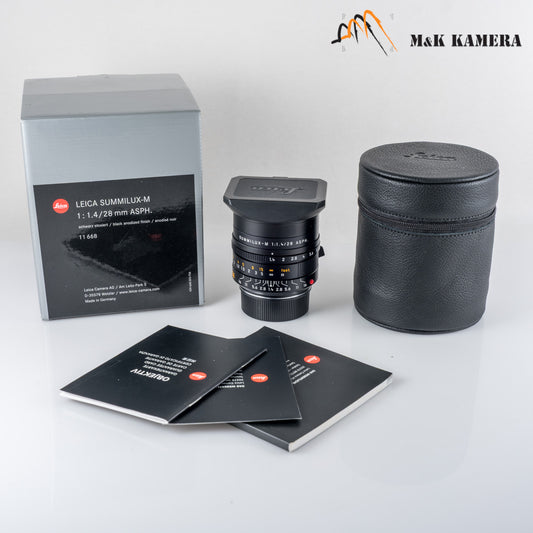 Leica Summilux-M 28mm/F1.4 ASPH 11668 Black Lens Germany 11668 #12123