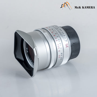 Leica Summilux-M 35mm/F1.4 ASPH/ FLE Silver Lens Germany 11675 #12109