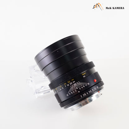 LEITZ Leica Summicron-R 90mm/F2.0 Serie VII Ver.I V.1 Lens Yr.1977 Canada #22421